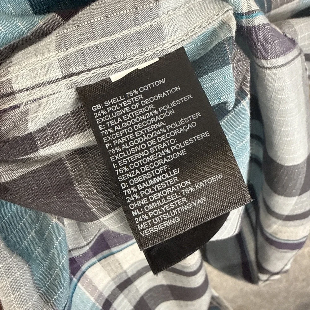 The North Face Shirt Size Plaid‎ Outdoor Hiking Long Sleeve Men's Medium